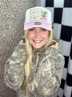 Dirty girl hat with patch