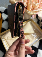 LV Wallet Dupe - Black Leopard