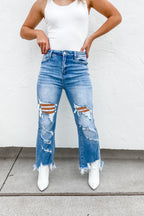 URBAN DISTRESSED CROP JEAN