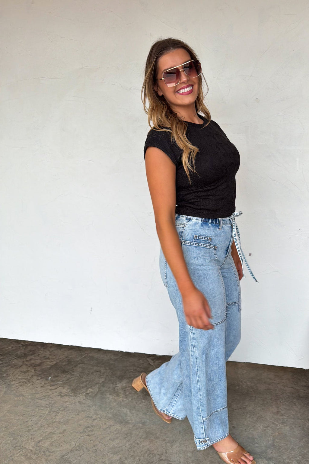 JOVIE TIE WAIST JEANS