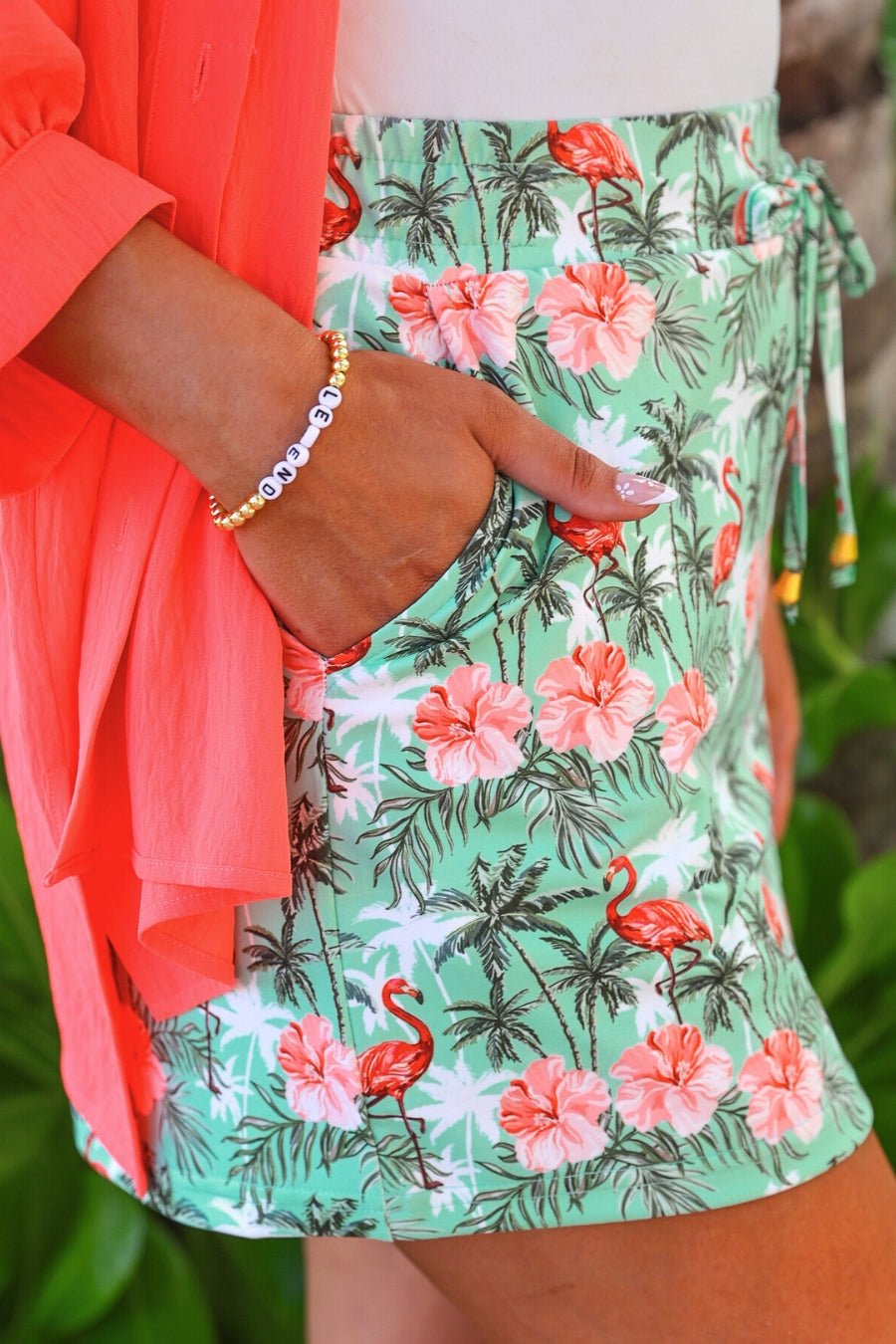 Palm Beach Flamingo Skort