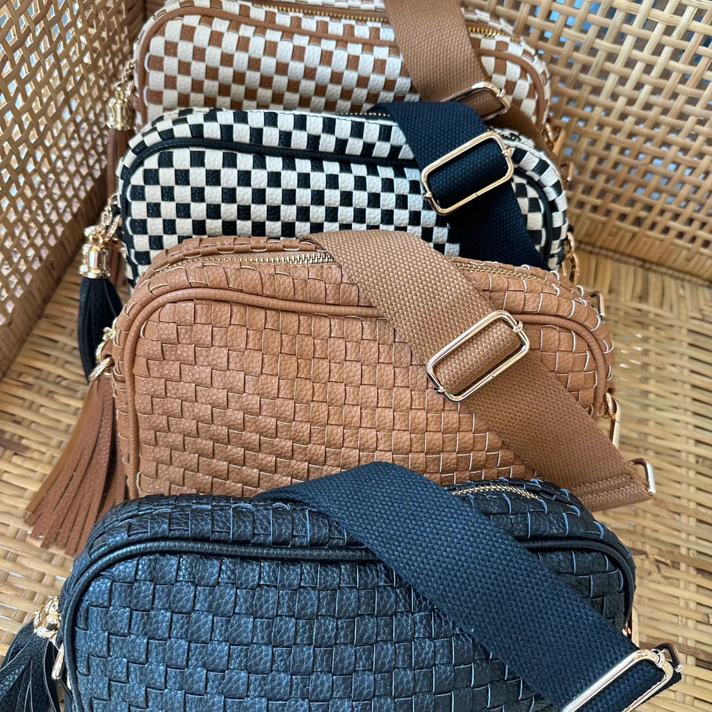 Sadie Woven Crossbody Bag