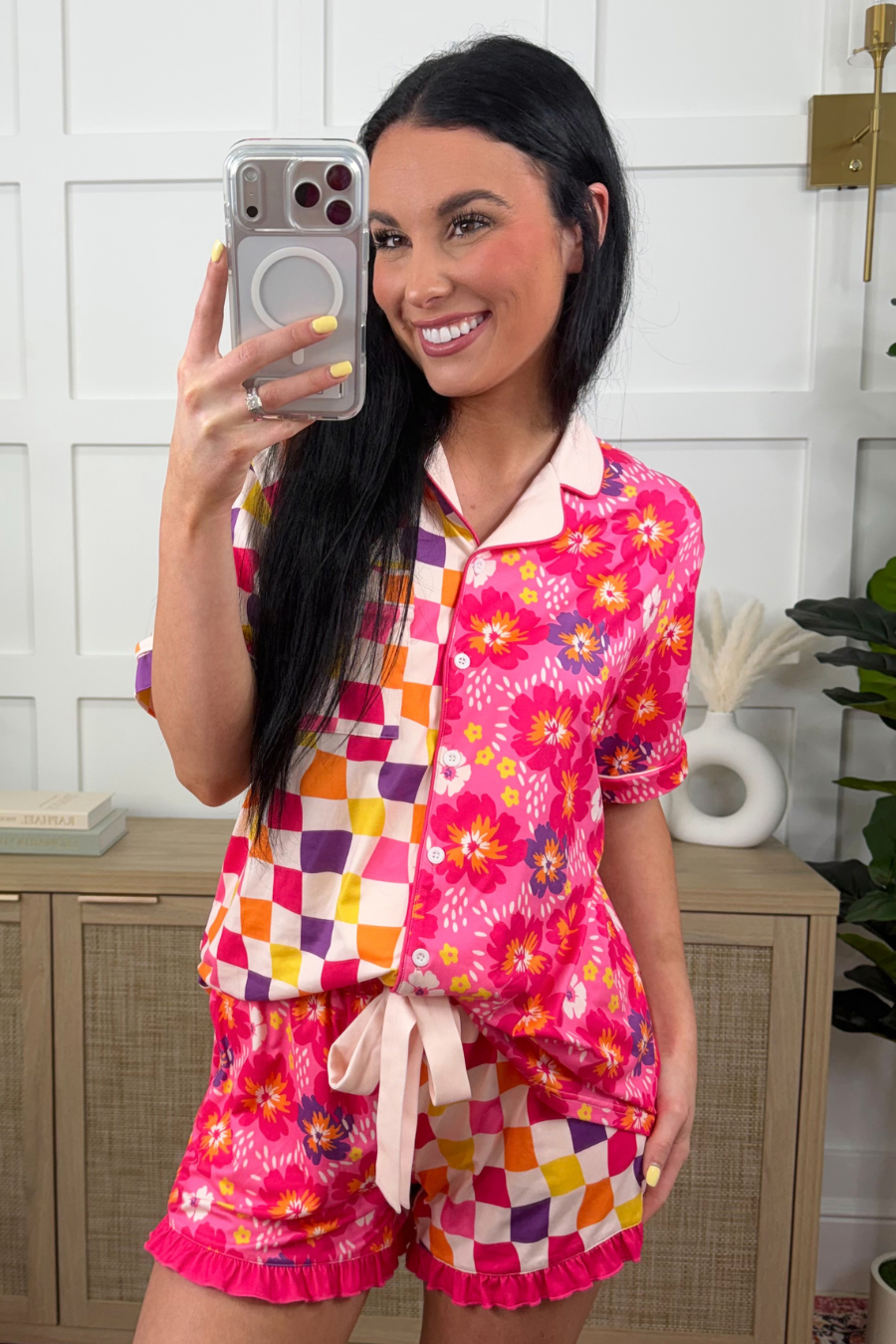 PREORDER- Groovy Garden Ruffle Pajama Set