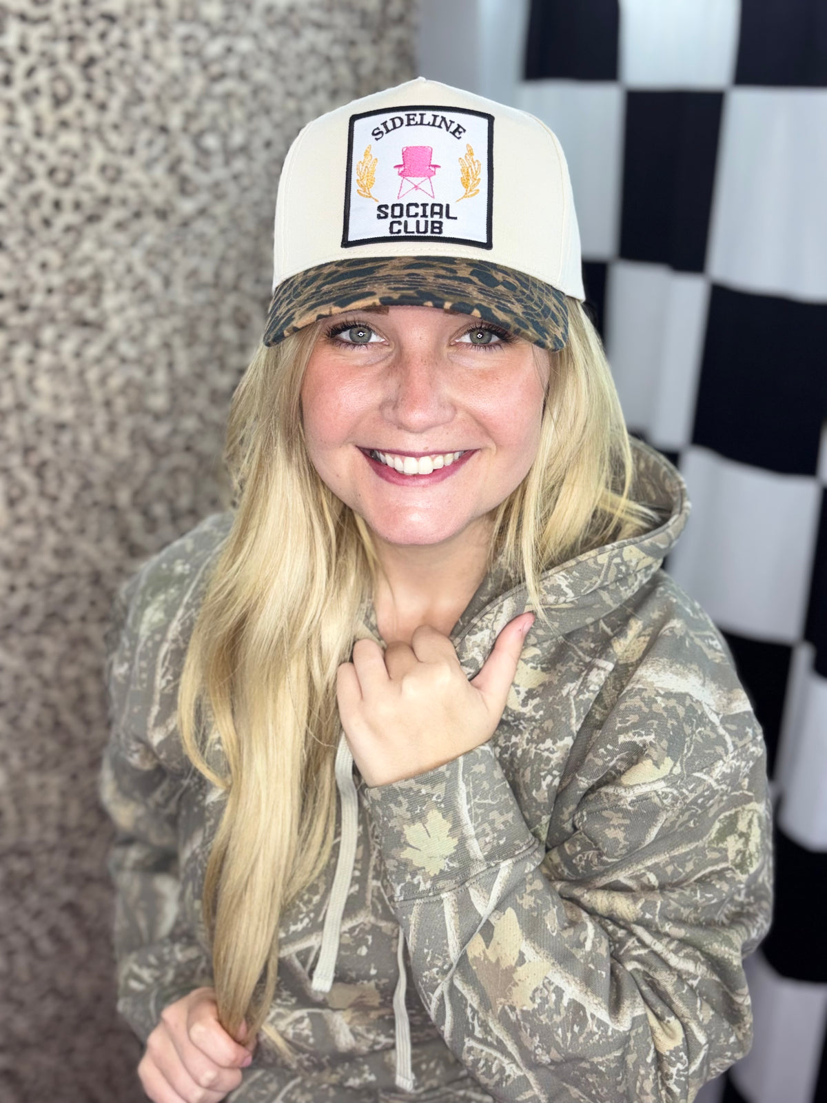 Sideline social club hat with patch