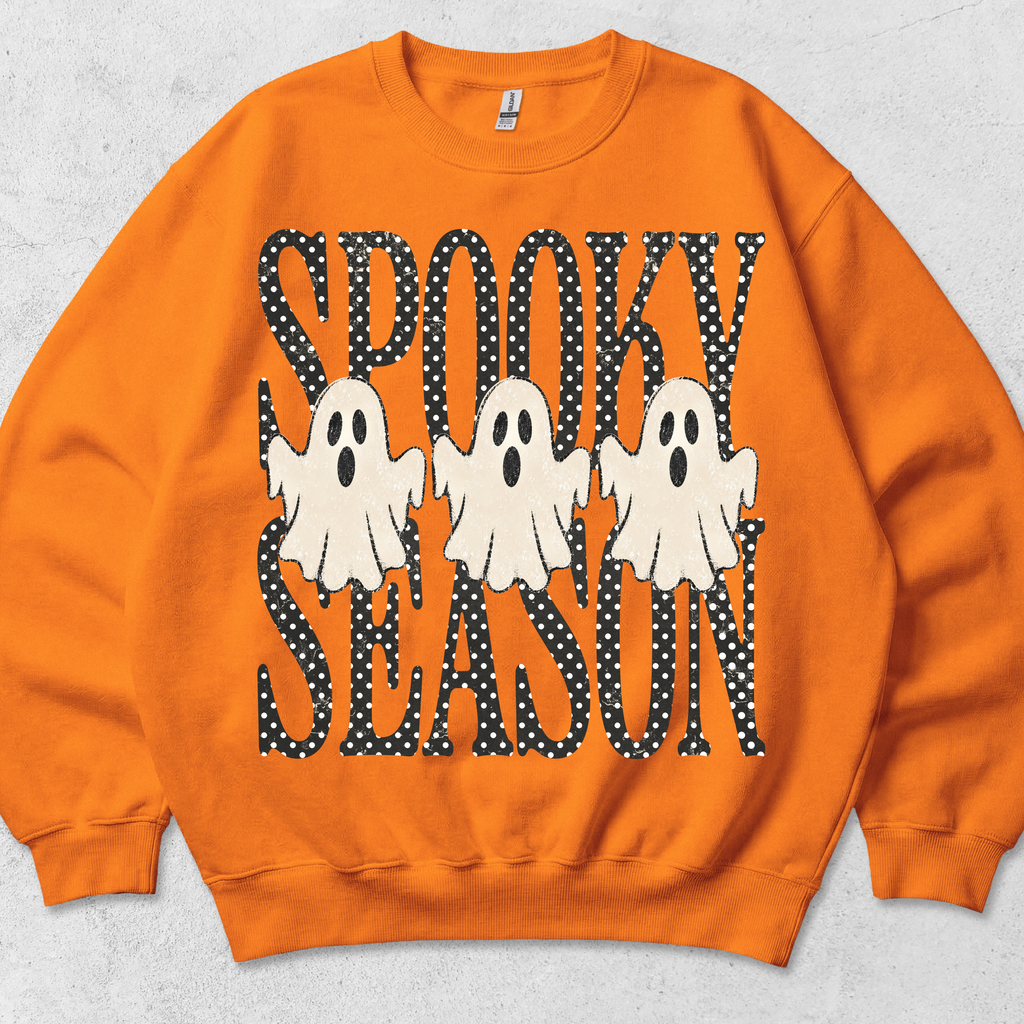Spooky season graphic crewneck sweatshirt