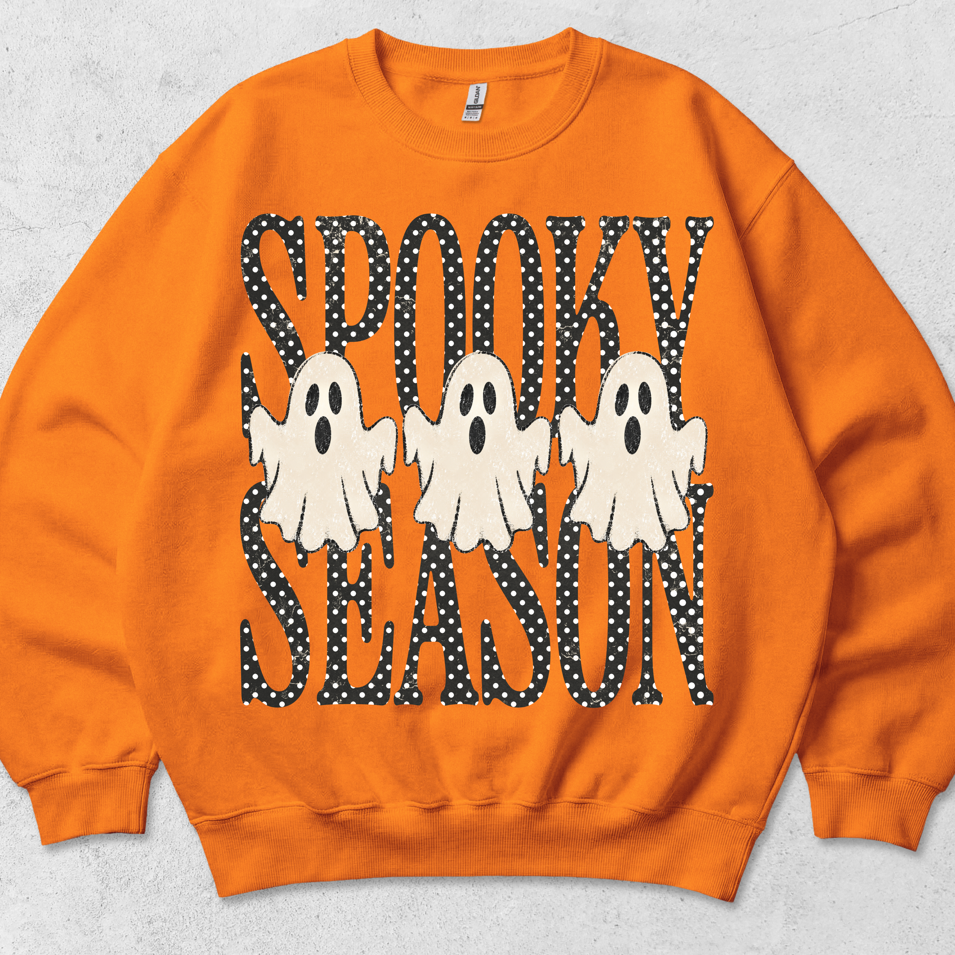 Spooky season graphic crewneck sweatshirt