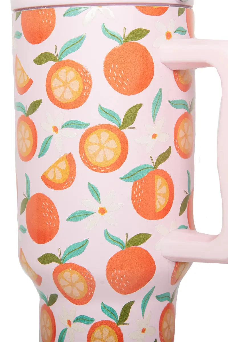 Sweet Orange Stainless Steel Tumbler