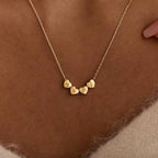 Custom heart initial necklace