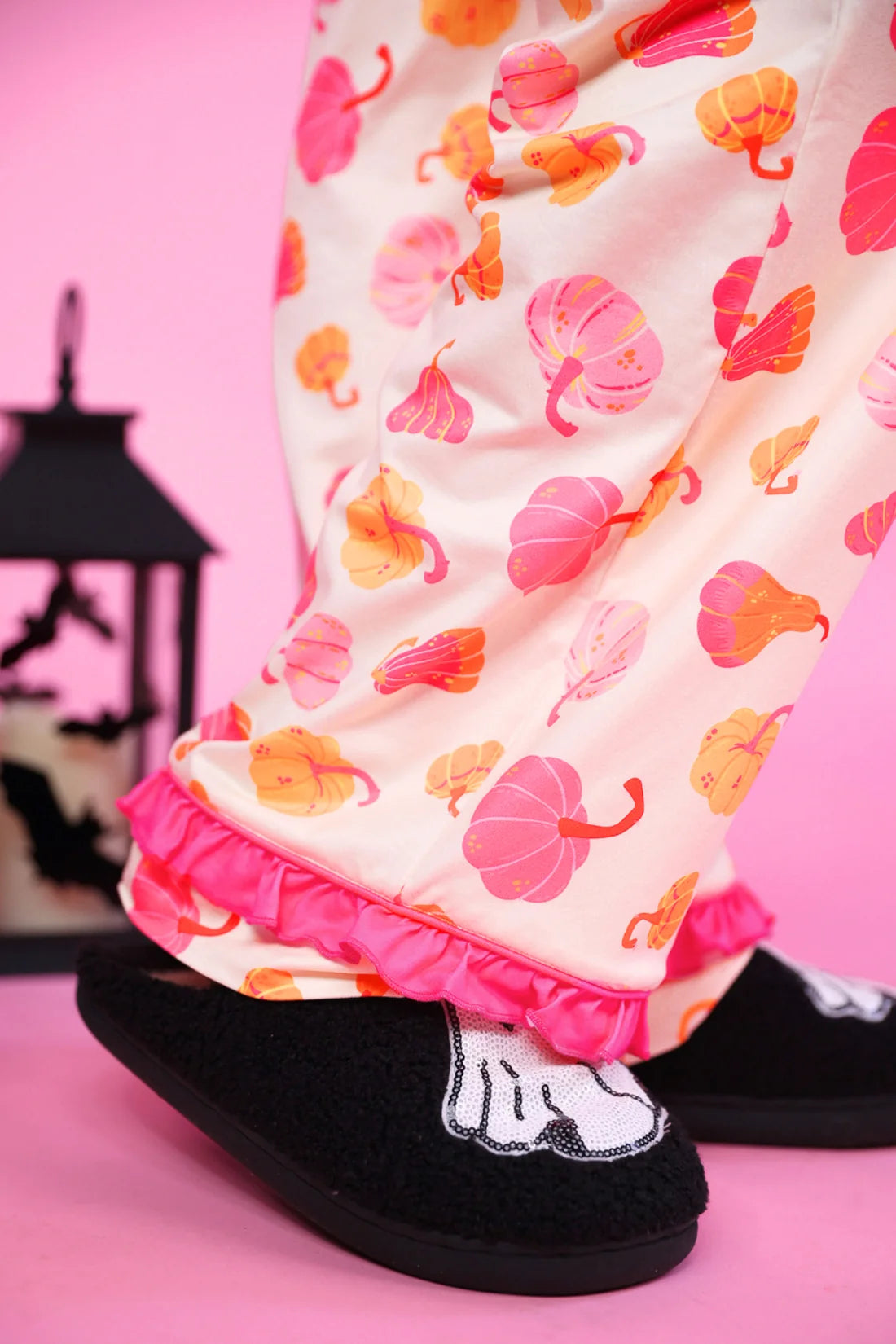 Blushing Pumpkins Ruffle Pajama Set