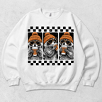 Raccoon pumpkin spice crewneck sweatshirt