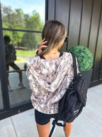 PREORDER Dark Camo Quarter Zip Pullover