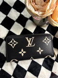LV Wallet Dupe - Black white monogram