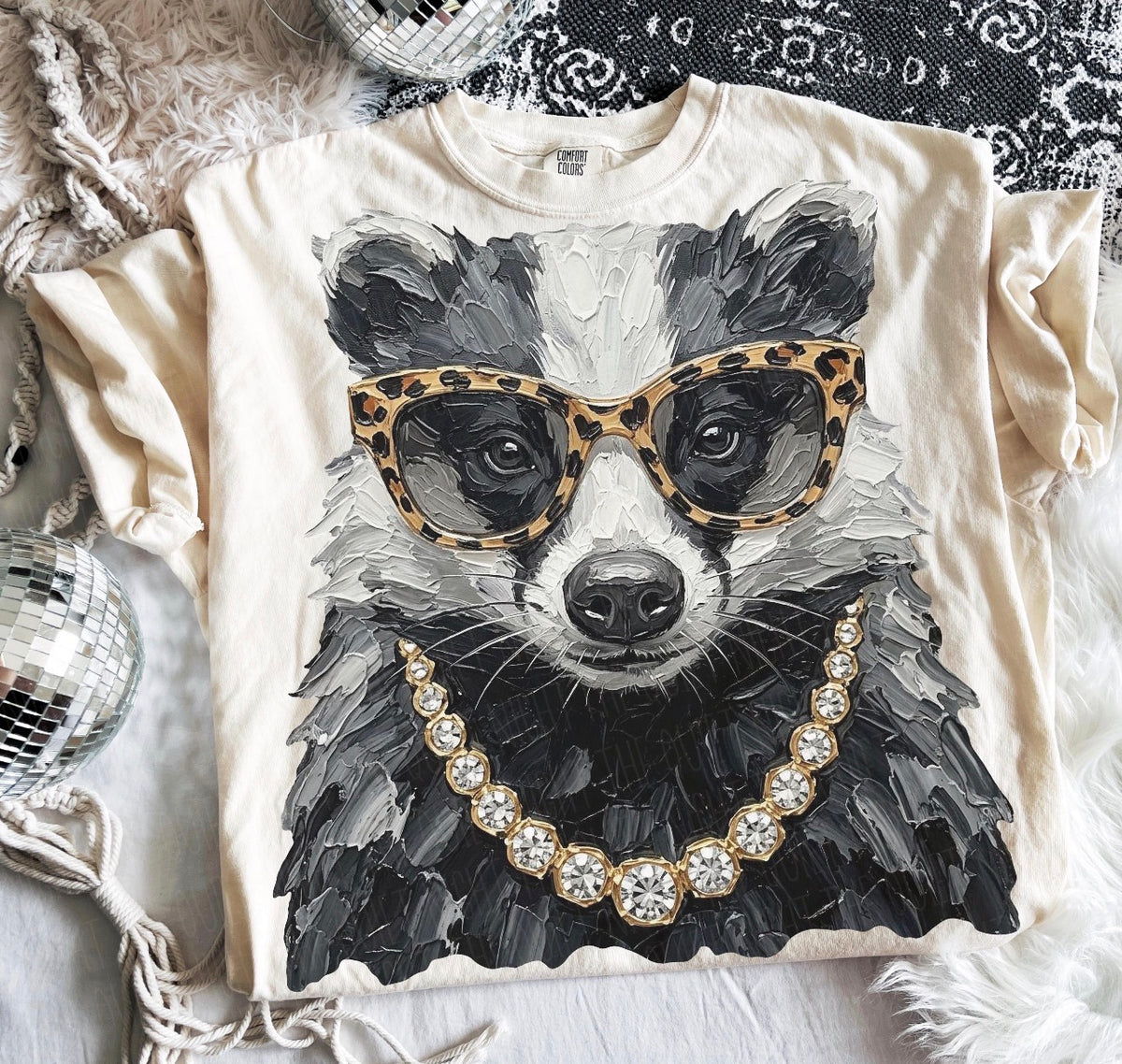 Custom animal bling tee