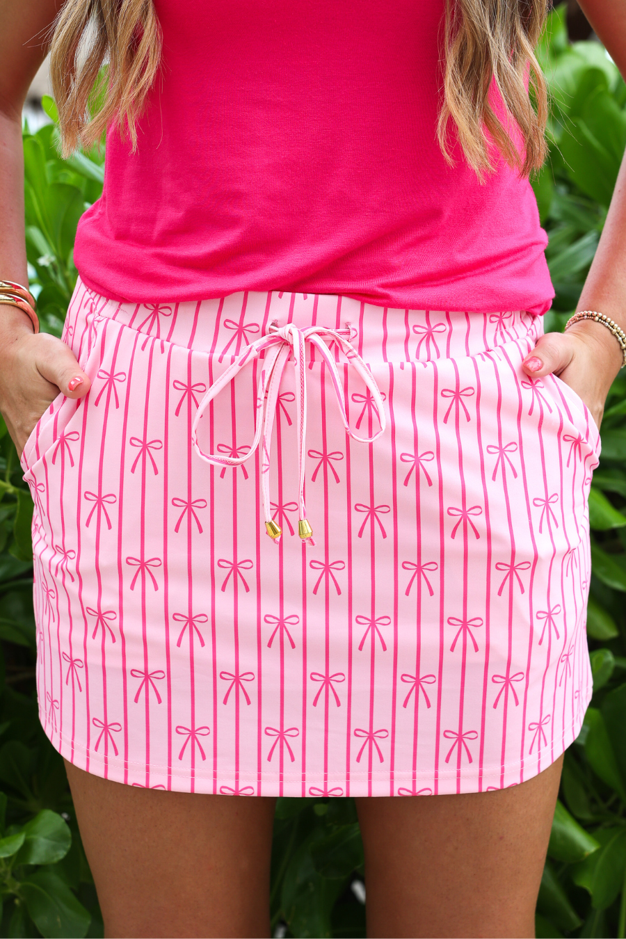 Bow Stripes Skort