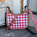 Prairie Doll Checkered Leather Purse