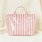 Preorder Large Capacity Travel Casual Striped Tote Bag - TAT 2-4weeks