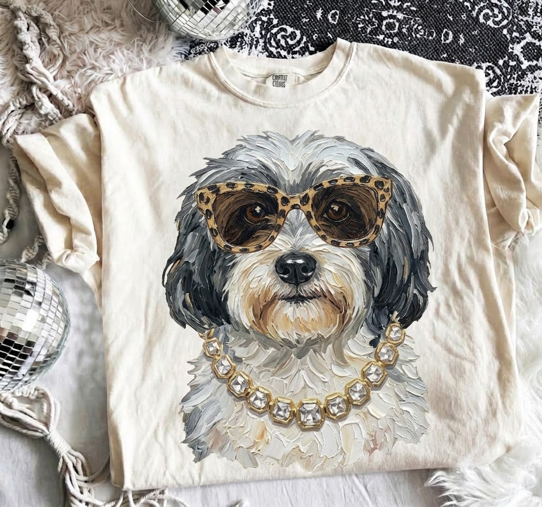 Custom animal bling tee
