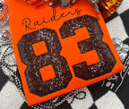 embroidered sequin crewneck with large initials