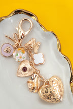 Bag Key Charm-Heart Bow Butterfly Clover