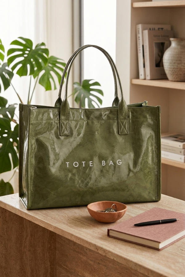 Green Large Capacity TOTE BAG