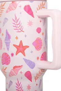 Beach Seashells Tumbler with Straw