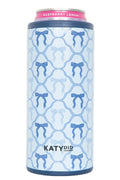 Blue Coquette Bows Tall Can Cooler