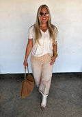 PREORDER- WILD FAWN BARREL JEAN