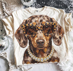 Custom animal bling tee