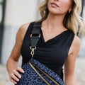 Farah Fanny Bum Bag - Black Leopard