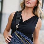 Farah Fanny Bum Bag - Black Leopard