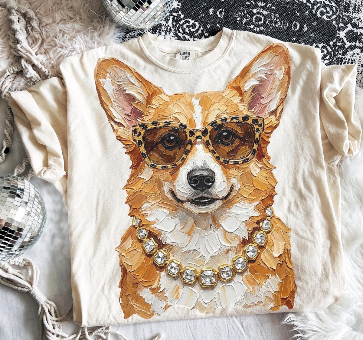 Custom animal bling tee