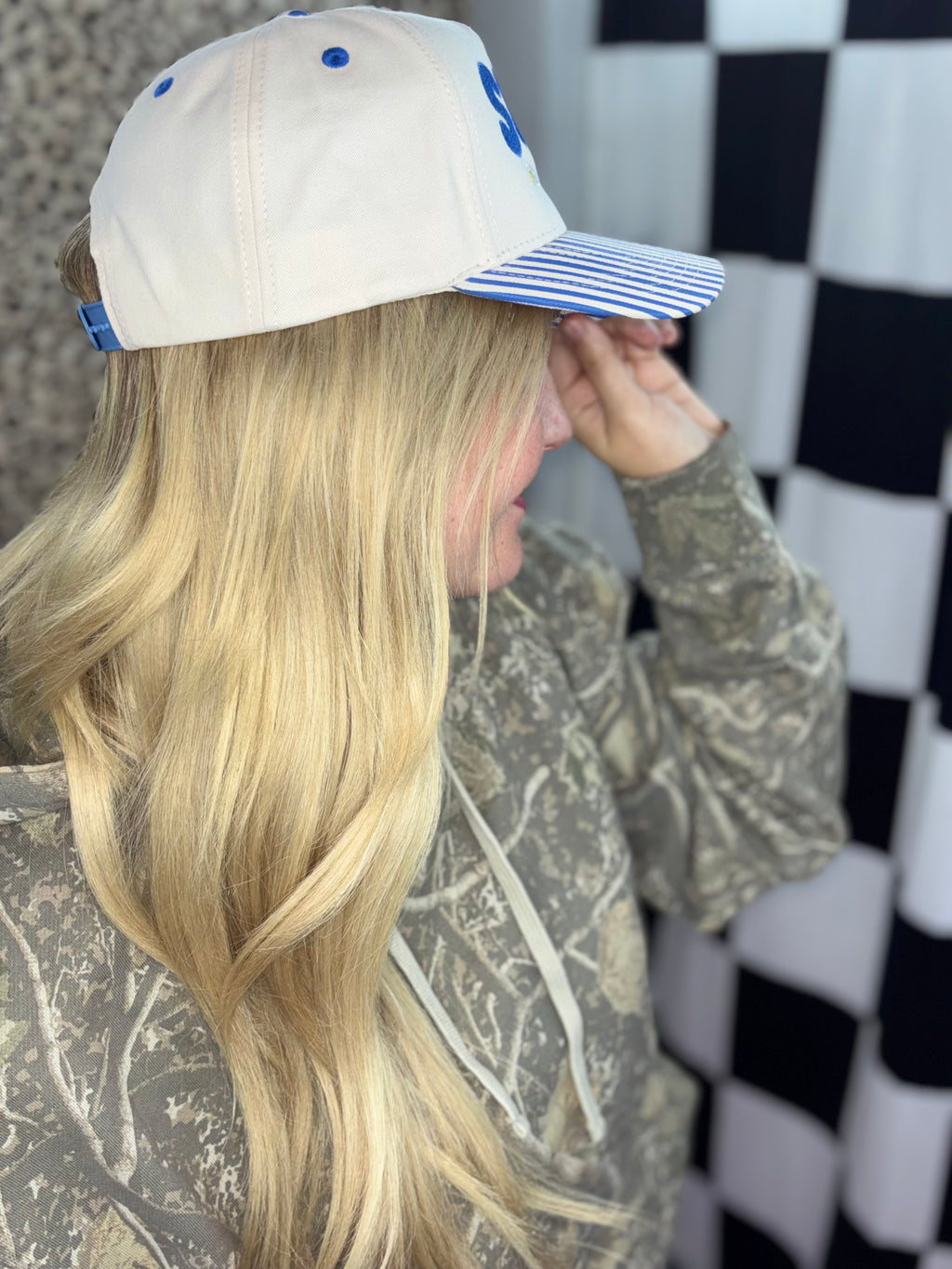 Silly goose stripe hat