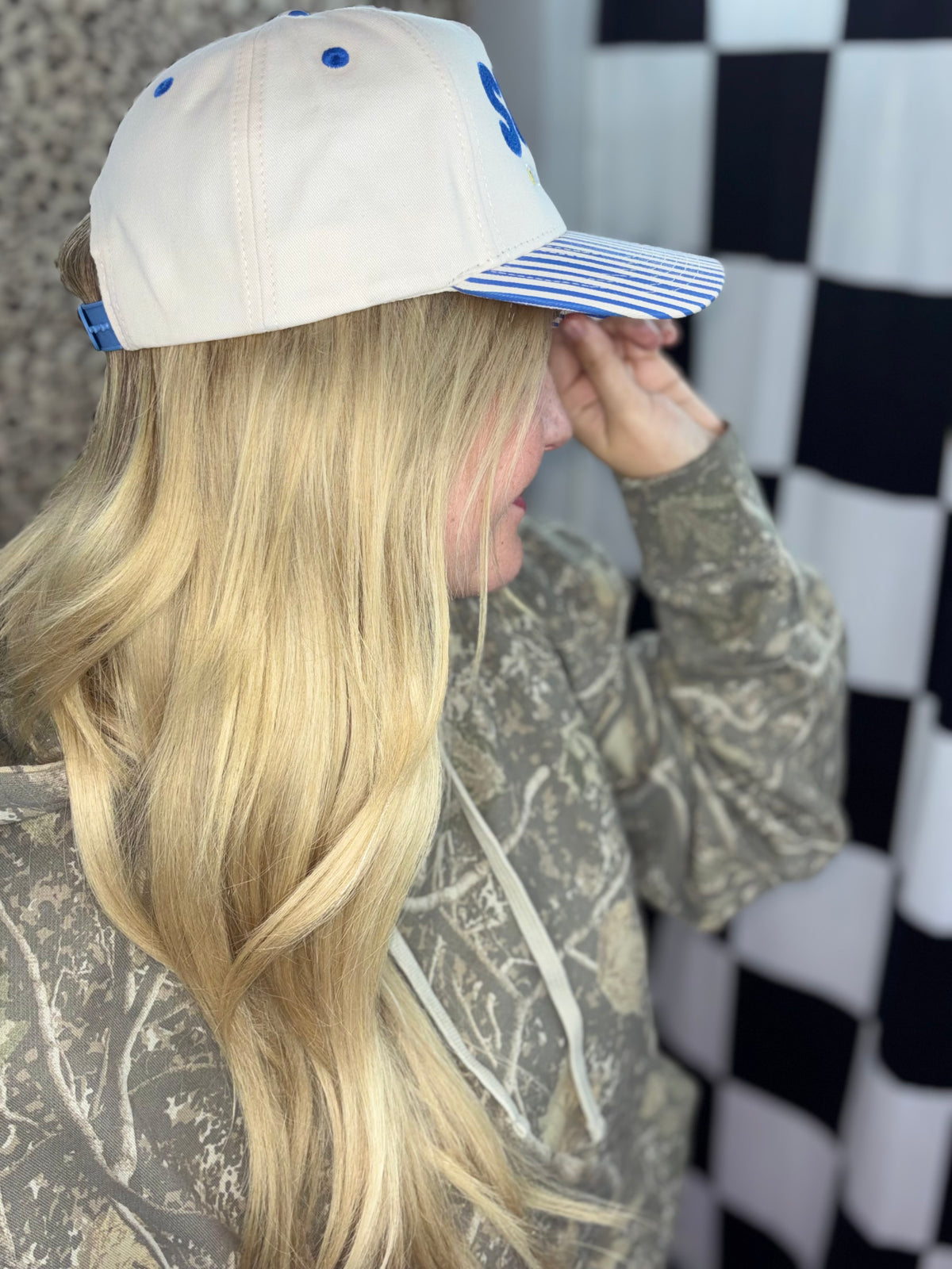Silly goose stripe hat