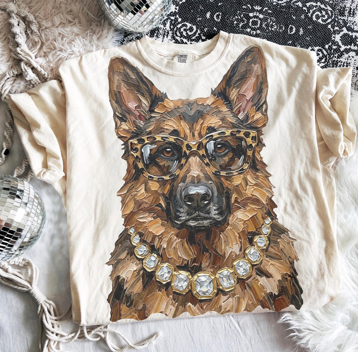 Custom animal bling tee