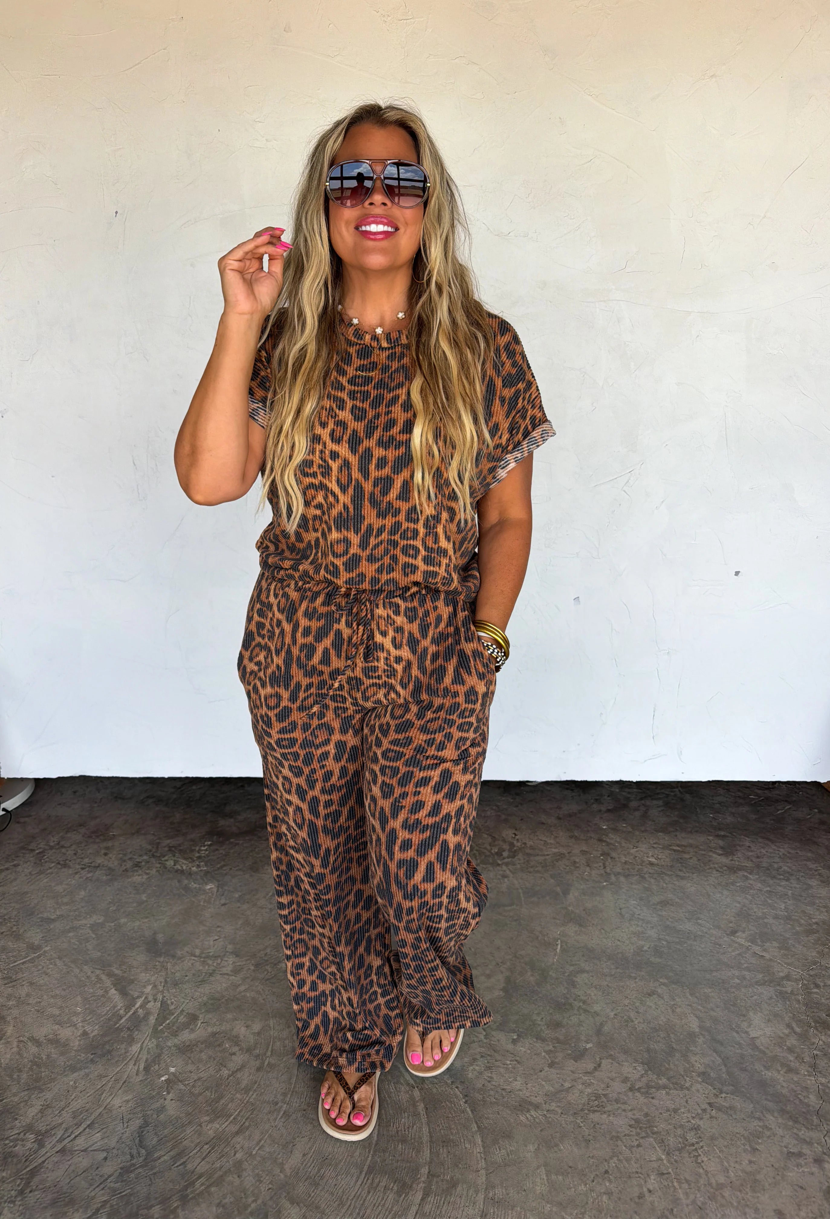 PREORDER- CHEETAH KELSEY PANT SETS
