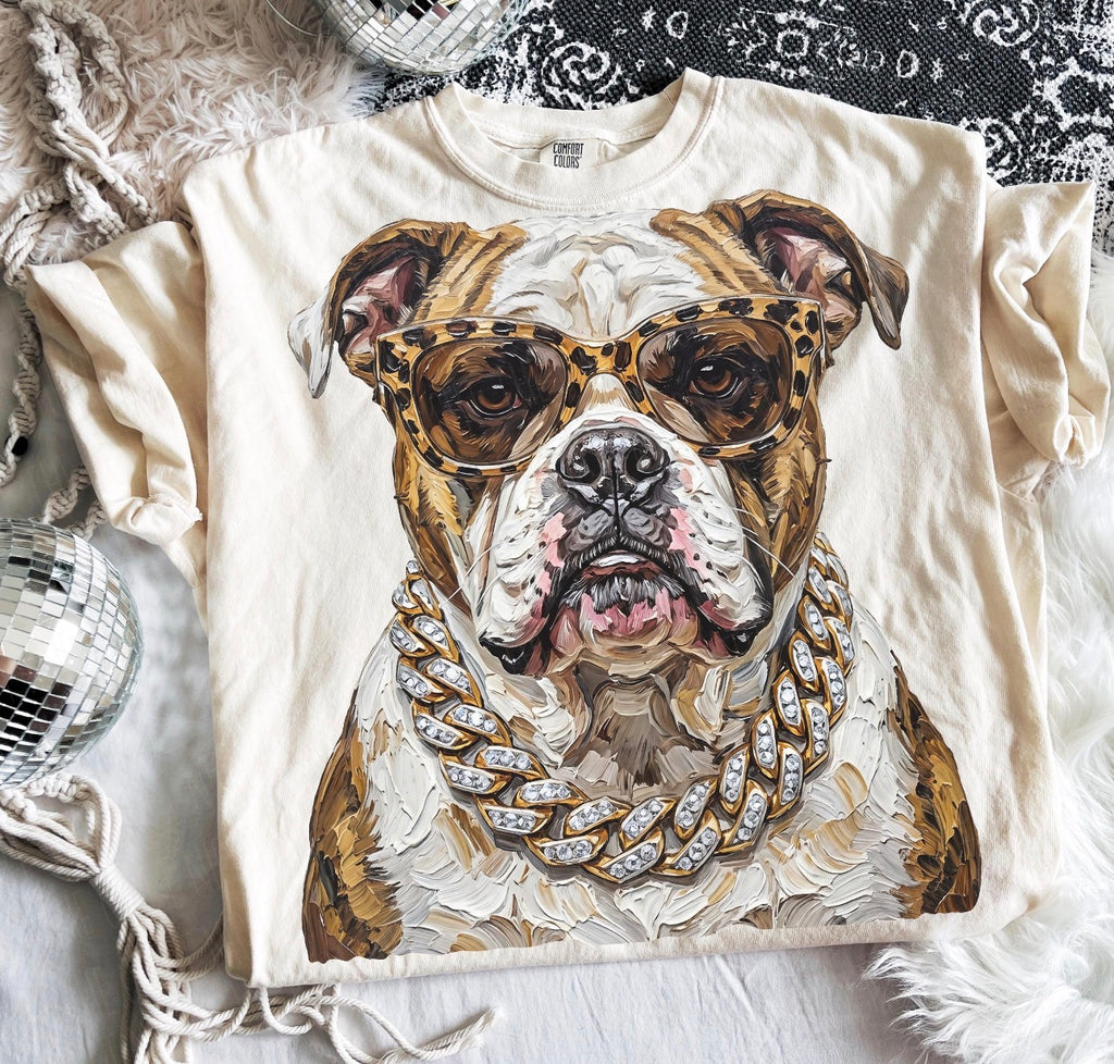 Custom animal bling tee