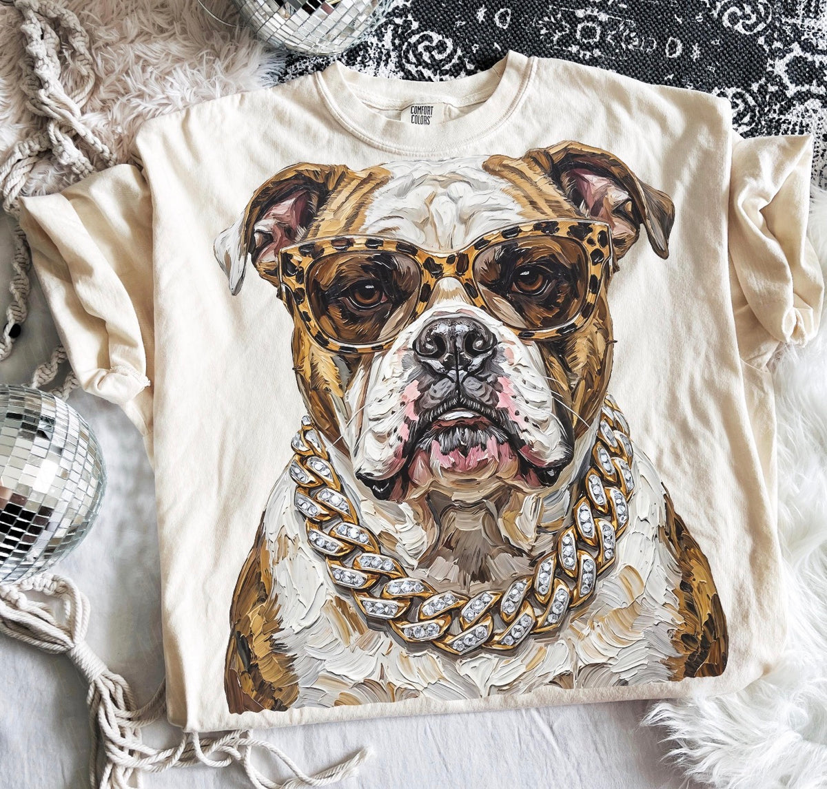 Custom animal bling tee