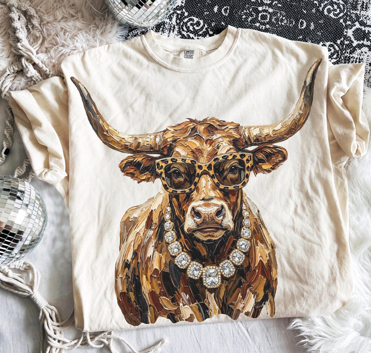 Custom animal bling tee