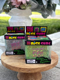 Glitter glow in the dark cube squish