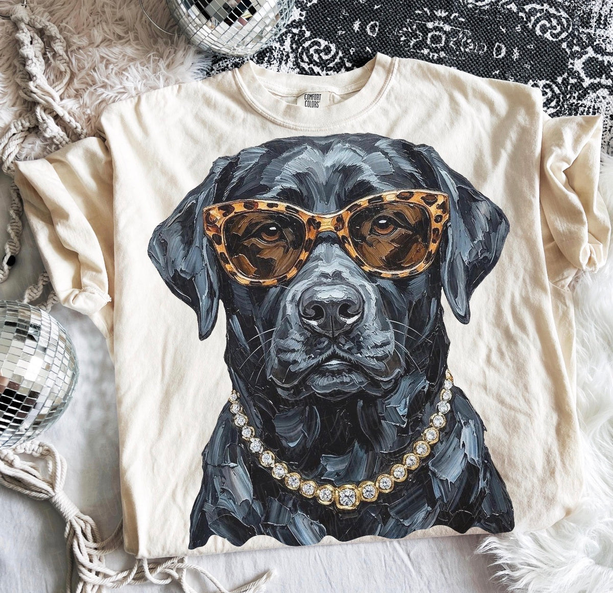 Custom animal bling tee