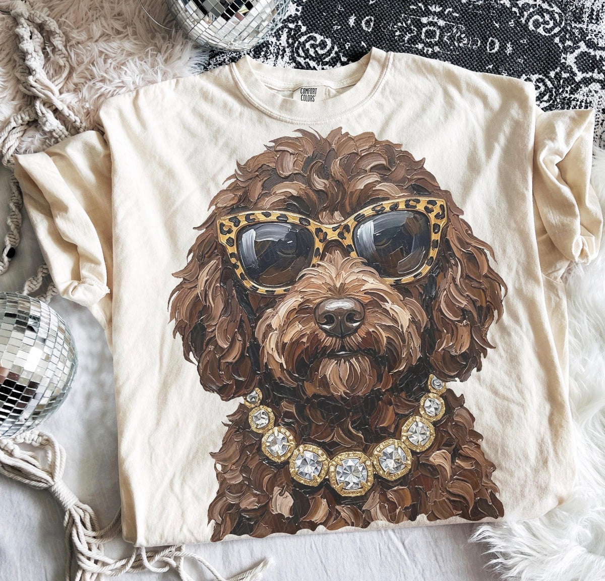 Custom animal bling tee