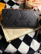 LV Wallet Dupe - Black Leopard