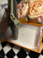 LV Wallet Dupe - Black Gray Monogram
