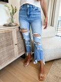 PREORDER- URBAN DISTRESSED CROP JEAN