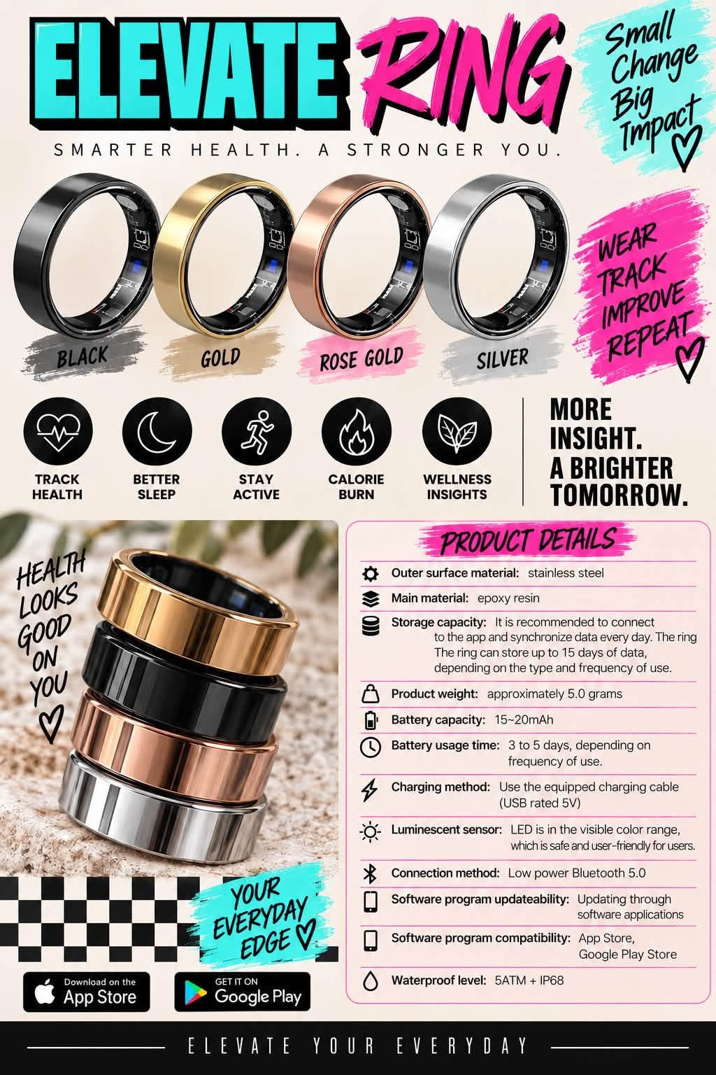 elevate smart ring