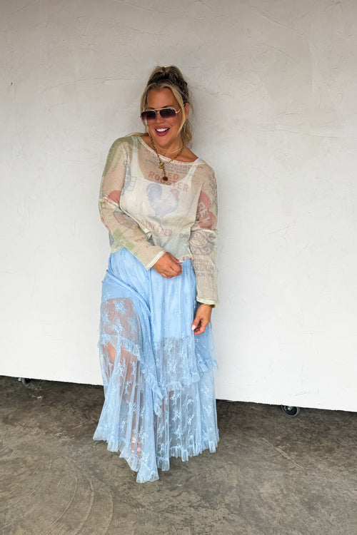 BLOOMING MAXI SKIRT
