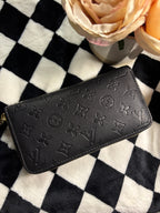 LV Wallet Dupe - Black Monogram