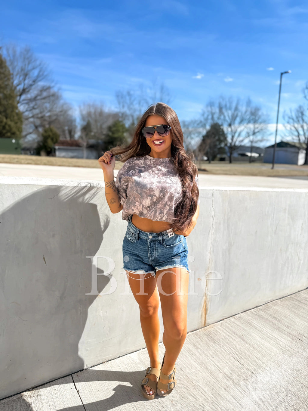 Dark Camo Oversized Tee
