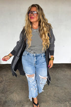 URBAN DISTRESSED CROP JEAN