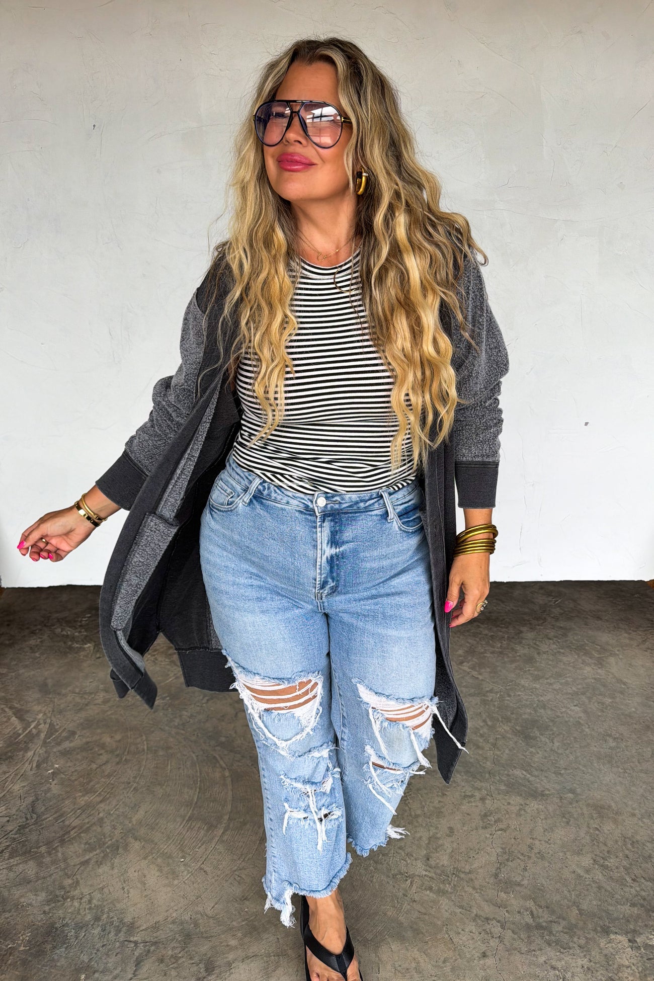 URBAN DISTRESSED CROP JEAN